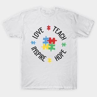 Autism Awareness SPED Special Education Teacher educators gift T-Shirt